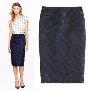 J.CREW Brocade Polka-dot Pencil Skirt 2